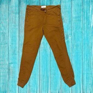 Free Planet Tan Organic Knit French Terry Cotton Joggers